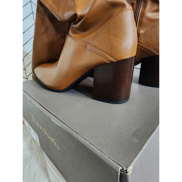 Franco Sarto Tribute Wide Calf Knee High Boots – Faux Leather, 3" Heel - Picture 9 of 12
